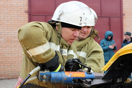 Межрайонные соревнования выявили наилучших пожарных