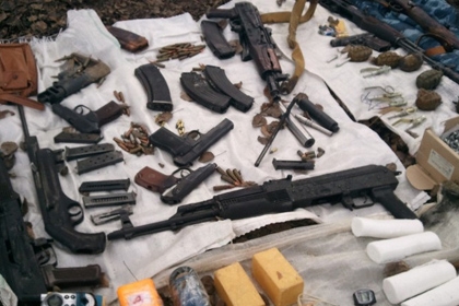Сотрудники милиции нашли огромное количество боеприпасов