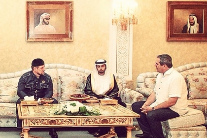 Наследственный царевич Абу-Даби отдал праздничный обед в честь Главы Чеченской Республики