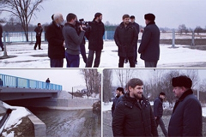 Р. Кадыров посетил с инспекцией строй площадки г. Сурового и Гудермесского района