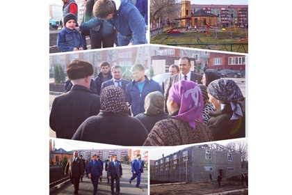 Р. Кадыров проверил ход работ в Чири-Юрте и на Чернореченском водохранилище