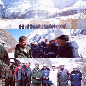 Р. Кадыров повстречался с геологами, ищущими в горах Чечни полезные ископаемые