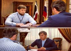Р. Кадыров повстречался с Председателем Правительства ЧР А. Эдельгериевым