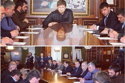 Р. Кадыров повстречался с сотрудниками Военного комиссариата