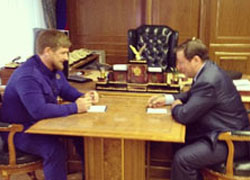 Рамзан Кадыров в Москве повстречался с Александром Хлопониным