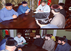 Рамзан Кадыров повстречался с управлением муфтията Чеченской Республики